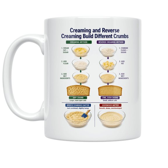 Creaming and Reverse Creaming Build Different Crumbs - Home Baker - 11 oz Ceramic Coffee Mug