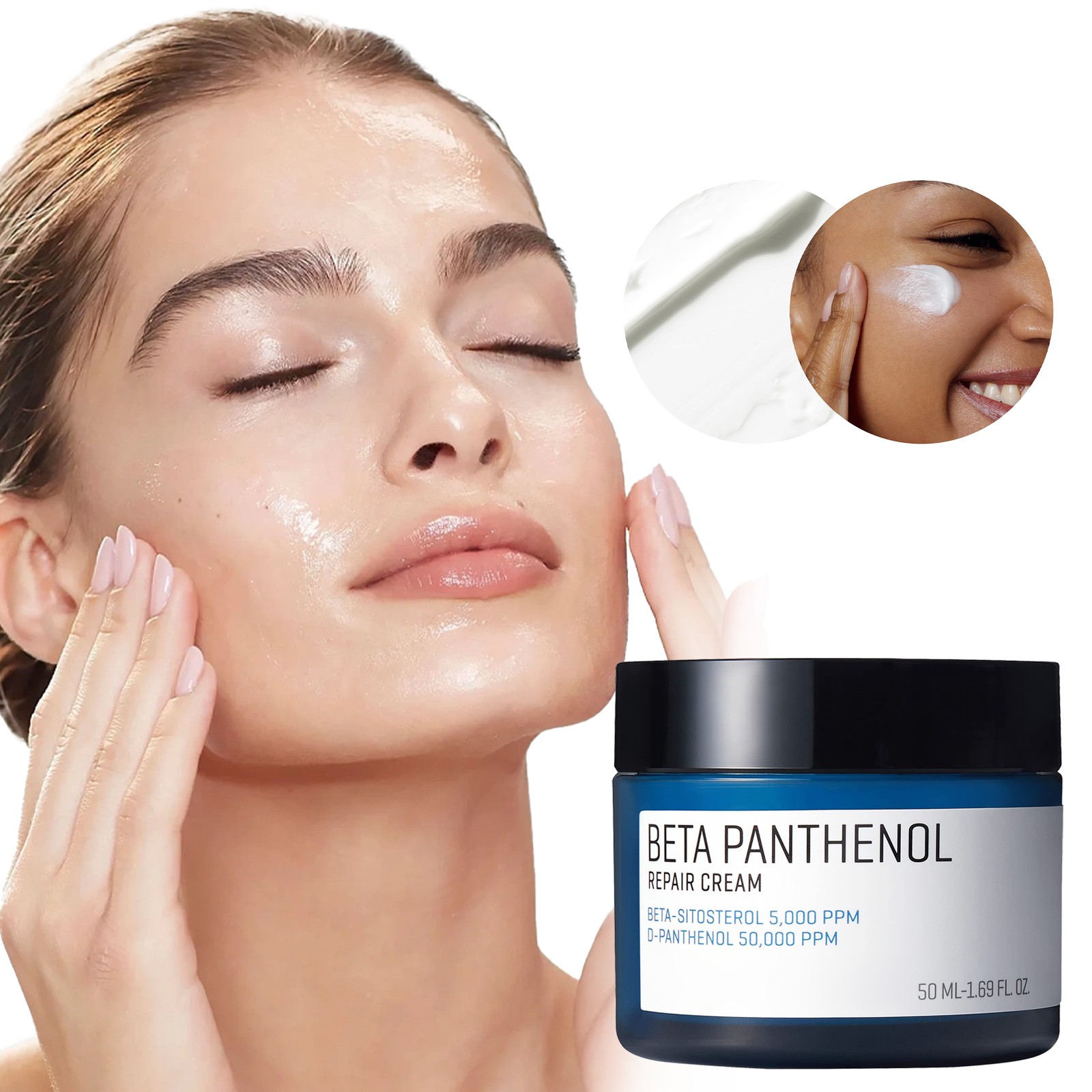 Creams Moisturizers,Panthenol 1.69Oz 50ml Rebuilding Skin Barrier With