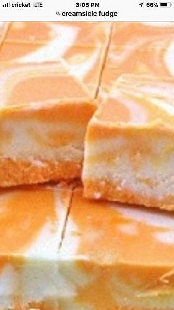 Creamsicle Orange & Cream Swirl Fudge Smooth Creamy 1 Pound