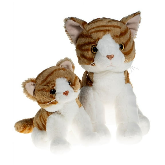 Creamsicle The Tabby Cat (16) with Purple Witch Hat Spooky Cute Plush Toy for Halloween, Make your own toy Perfect for Halloween Decor, Trick-or-Treat Gifts, & Festive Fun