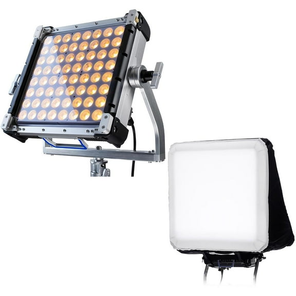Creamsource Vortex4 1x1 325W RGBW LED Light Panel, Bundle with AIRGLOW 1x1 Booklight
