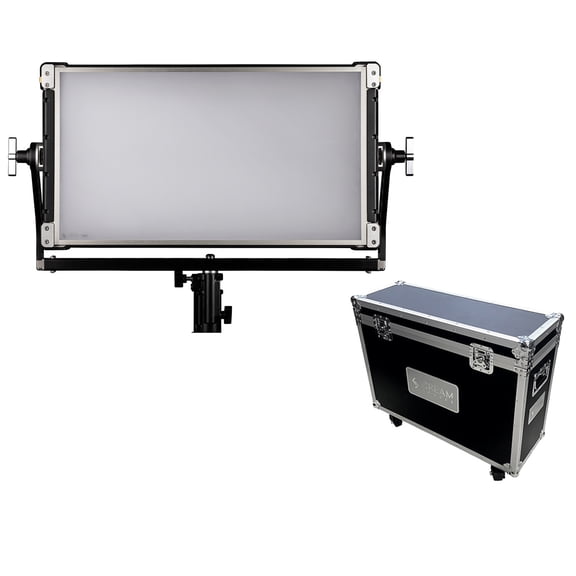 Creamsource Vortex8 Soft 2x1 RRGBBW 650W LED Light with Yoke, Dome Diffuser and Hard Case