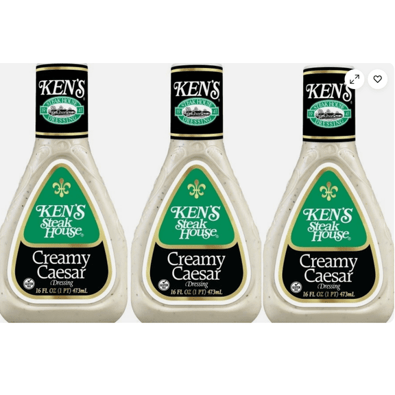 Creamy Caesar Salad Dressing, 3 Bottles, 16 oz