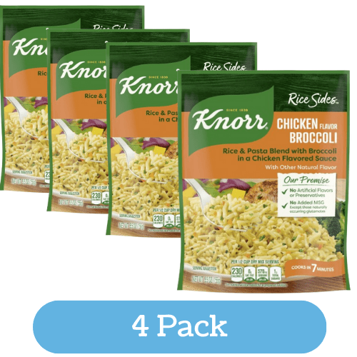 Creamy Chicken Broccoli Rice, 5.5 oz Regular Pouch (4 Pack)