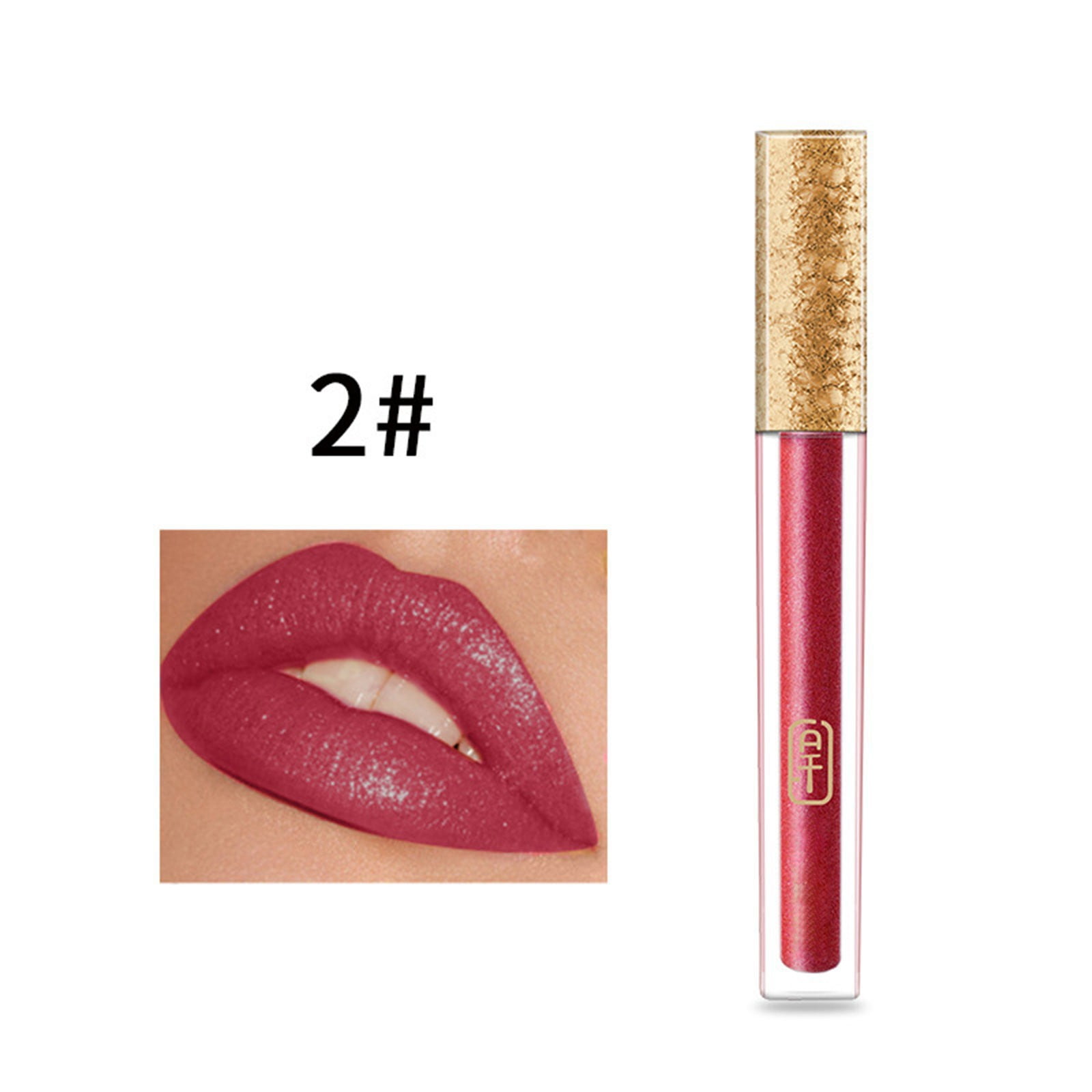 Creamy Lipstick Satin 2024 Buildable Non Stick Liquid Glitter Lip Gloss