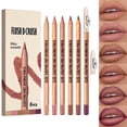 thumbnail image 1 of Creamy Matte Lip Liner Pencil Set with Sharpener, Long-Wear Hydrating Plumping Lip Liner, Smudge-Proof Lip Perfector，6pcs/Set, 1 of 8