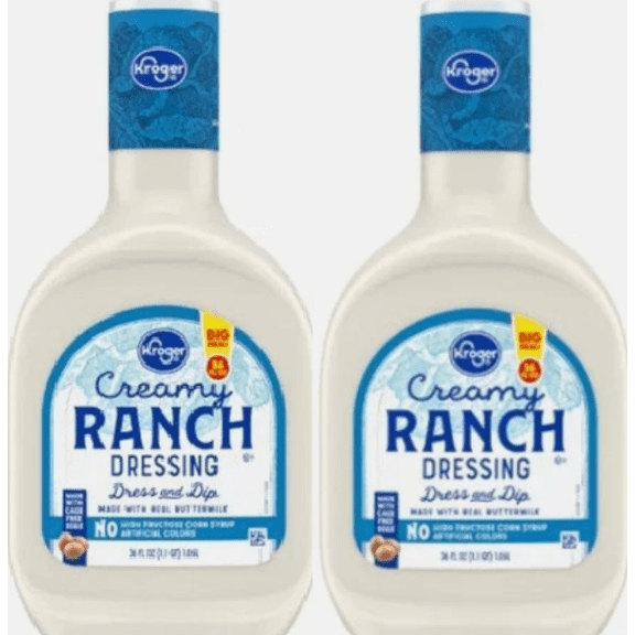 Creamy Ranch Salad Dressing 2 Bottles, 36 oz Each