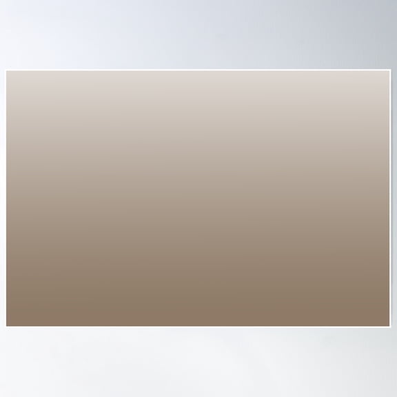 Creamy Sepia Tint Ombre Poster Wall Art, Modern Wall Decor For Living Room Bedroom, 8x12 UNFRAMED