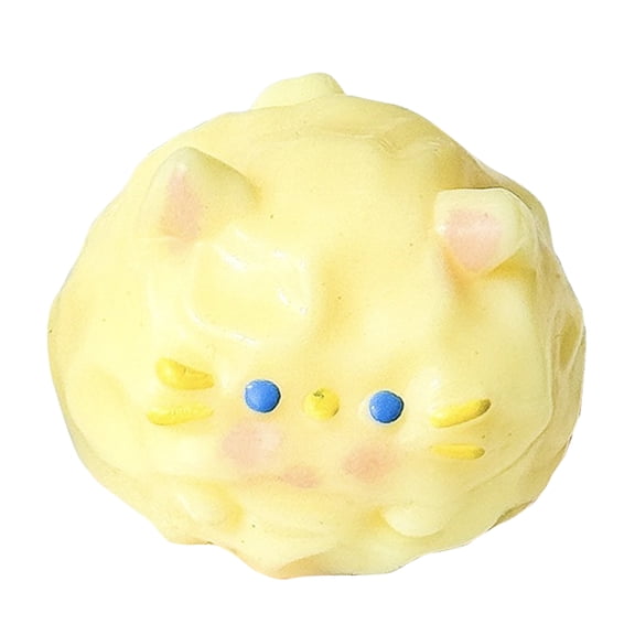 Creamy-Shaped Cute Puppy Squeeze for Adult Relaxation, Slow Rising Mini Stress Precise Doggy Dessert Shape Fidget, Playful Sensory Anxiety Relief Gifts for Friends, Yellow