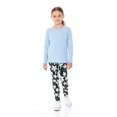 thumbnail image 1 of Creamy Soft Girls Kids Size Leggings, High Rise, Stretchy - by USA Fashion™ Daisy Bloom Small, 1 of 2