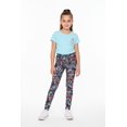 thumbnail image 1 of Creamy Soft Girls Kids Size Leggings, High Rise, Stretchy - by USA Fashion™ Jewel Tone Butterfly Small, 1 of 2