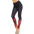 thumbnail image 1 of Creamy Soft Leggings Premium Women's Flame and Fire Extra Plus, High Rise, Stretchy, Comfortable, 3X-5X Leggings - by USA Fashion, 1 of 2