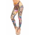 thumbnail image 1 of Plus Size - Creamy Soft Women's Laser Print Skin Smoothing Fashion Print Leggings - Gods of Egypt, 1 of 2