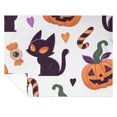 Creaon Cute Cat Themed Pattern 40''x50'' Flannel Blanket, UltraSoft