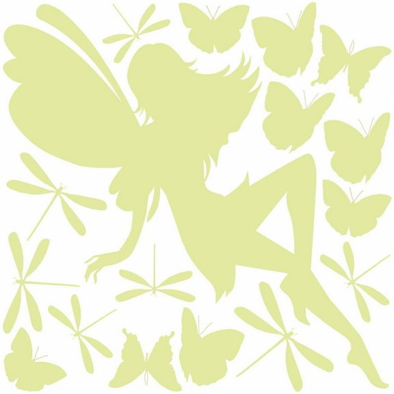 Crearreda Fairy Glow In The Dark Wall Decals