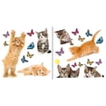 thumbnail image 1 of Crearreda Playful Cats and Butterflies Walls Decals, 12.2-in by 24.4-in, 2.07 sq. ft., 1 of 2