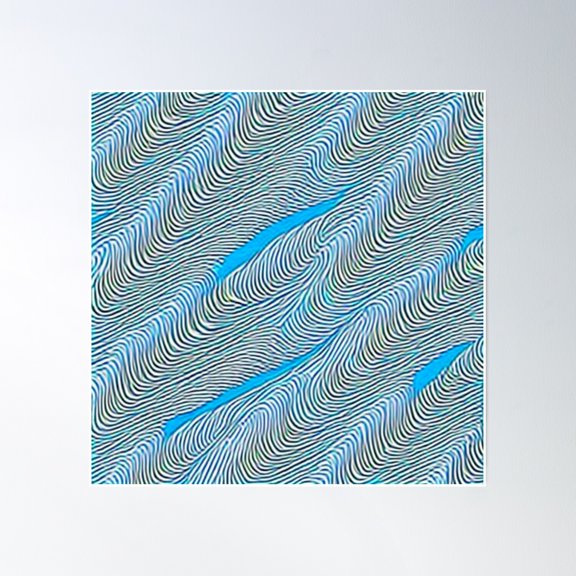 Crease And Ragged Poster Wall Art, Modern Wall Decor, 24x24 UNFRAMED