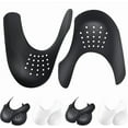 thumbnail image 1 of Crease Protectors Suitable for Most Sneakers, 4 Pairs Crease Protectors for Jordan 1, Air Force 1, and Dunk Low; Men's 7.5-12/ Women's 5-8.5 (Black+White, Men's US Size 7.5-12), 1 of 10