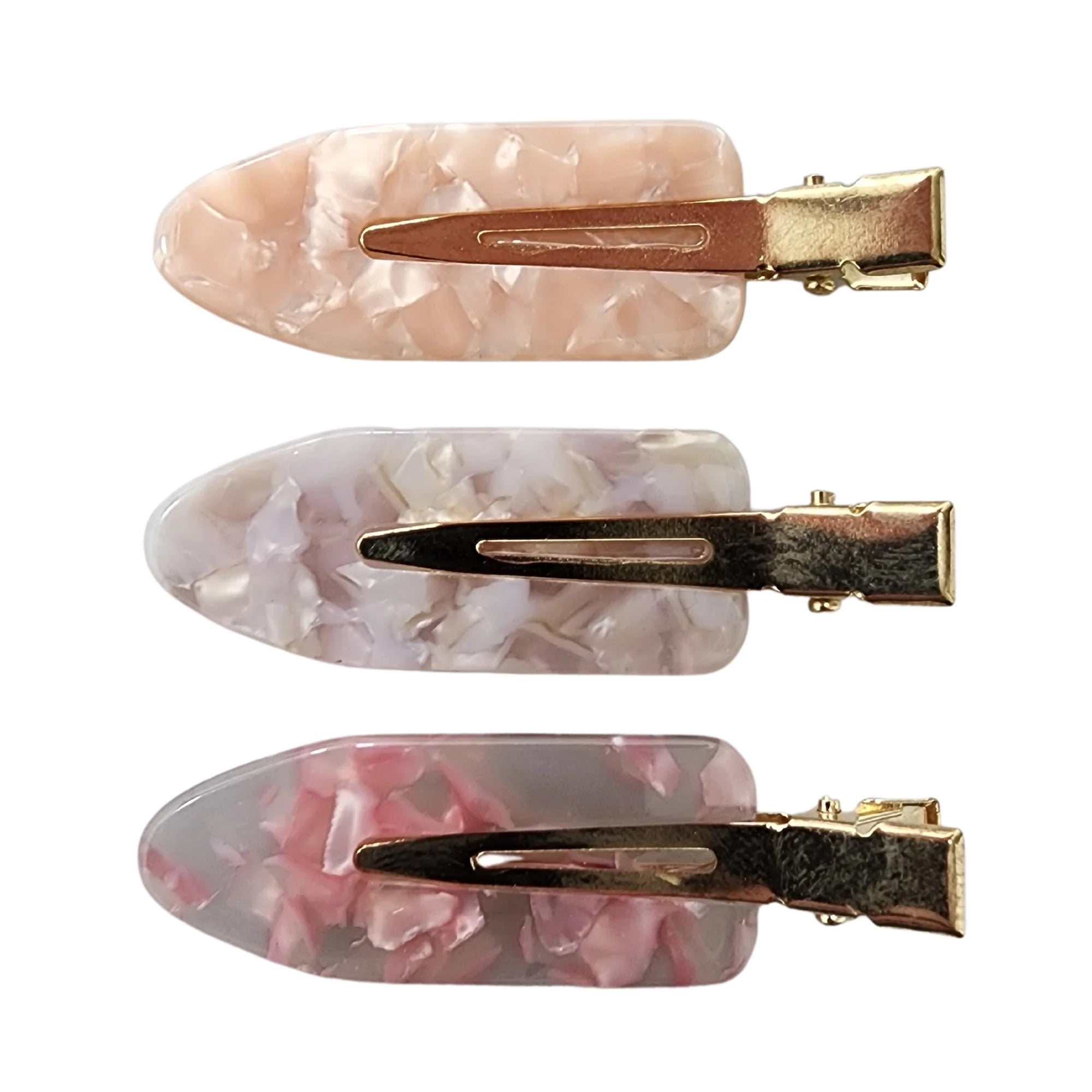 Creaseless Hair Styling and Sectioning Clips 3pk (Strawberry