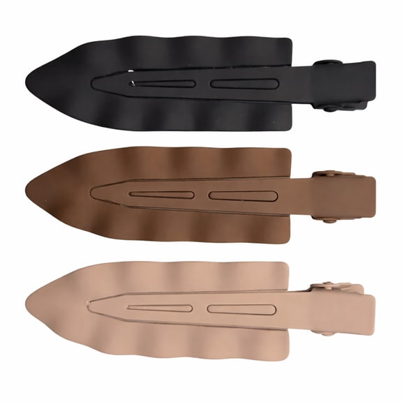 Creaseless Metal Hair Styling and Sectioning Clips - 3pk (The Matte Pack)