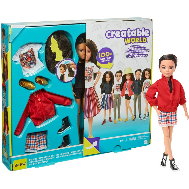 Creatable World Deluxe Character Kit Customizable Doll with Dark