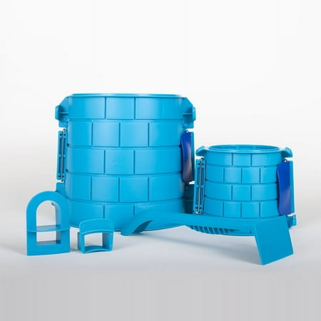Create A Castle - Deluxe Tower Kit, Split Mold Sand Castle Construction, Plastic Beach Toy for Kids