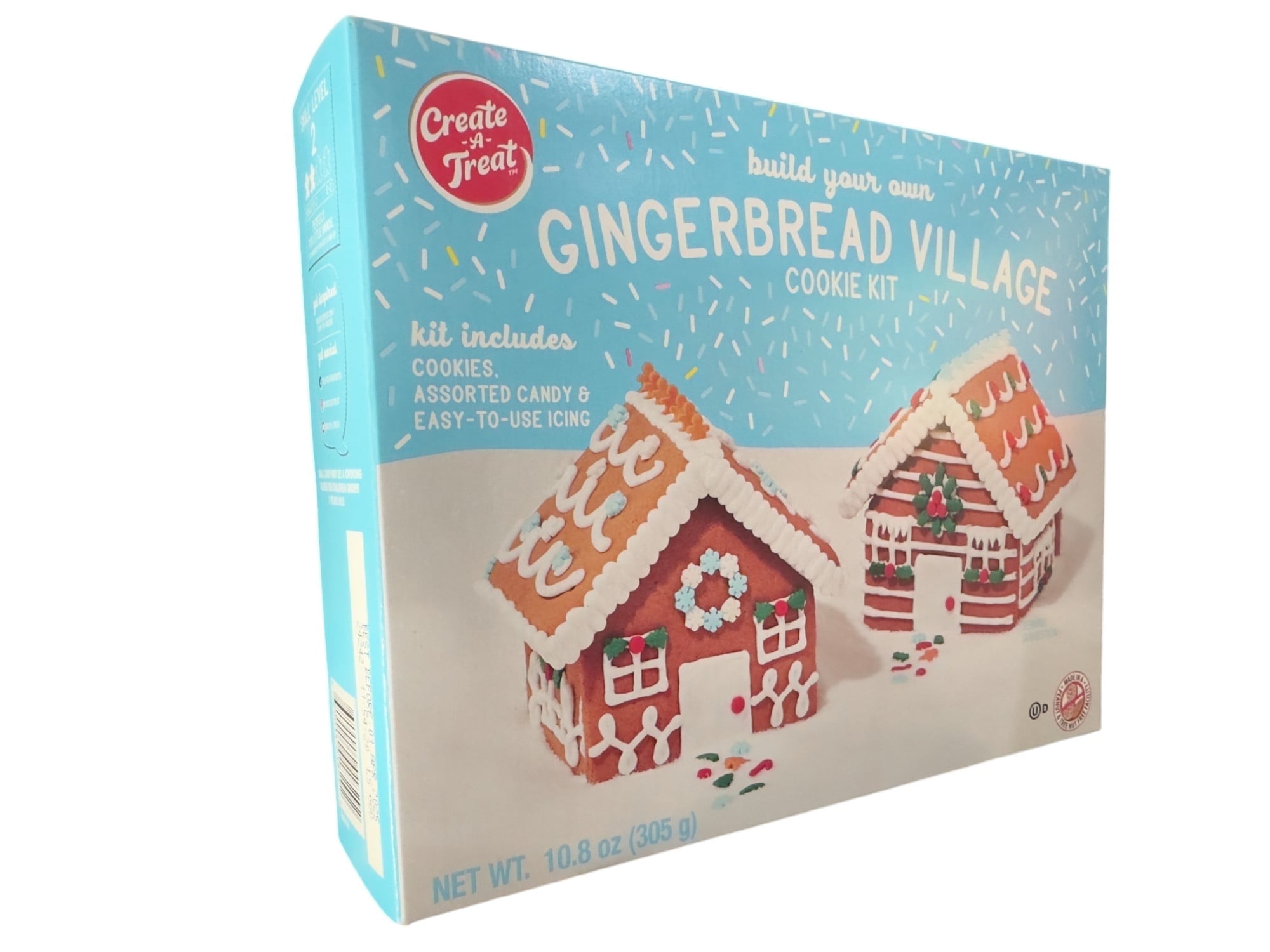 Create-A-Treat Gingerbread Village Cookie Kit - Skill Level 2 - 10.8 oz