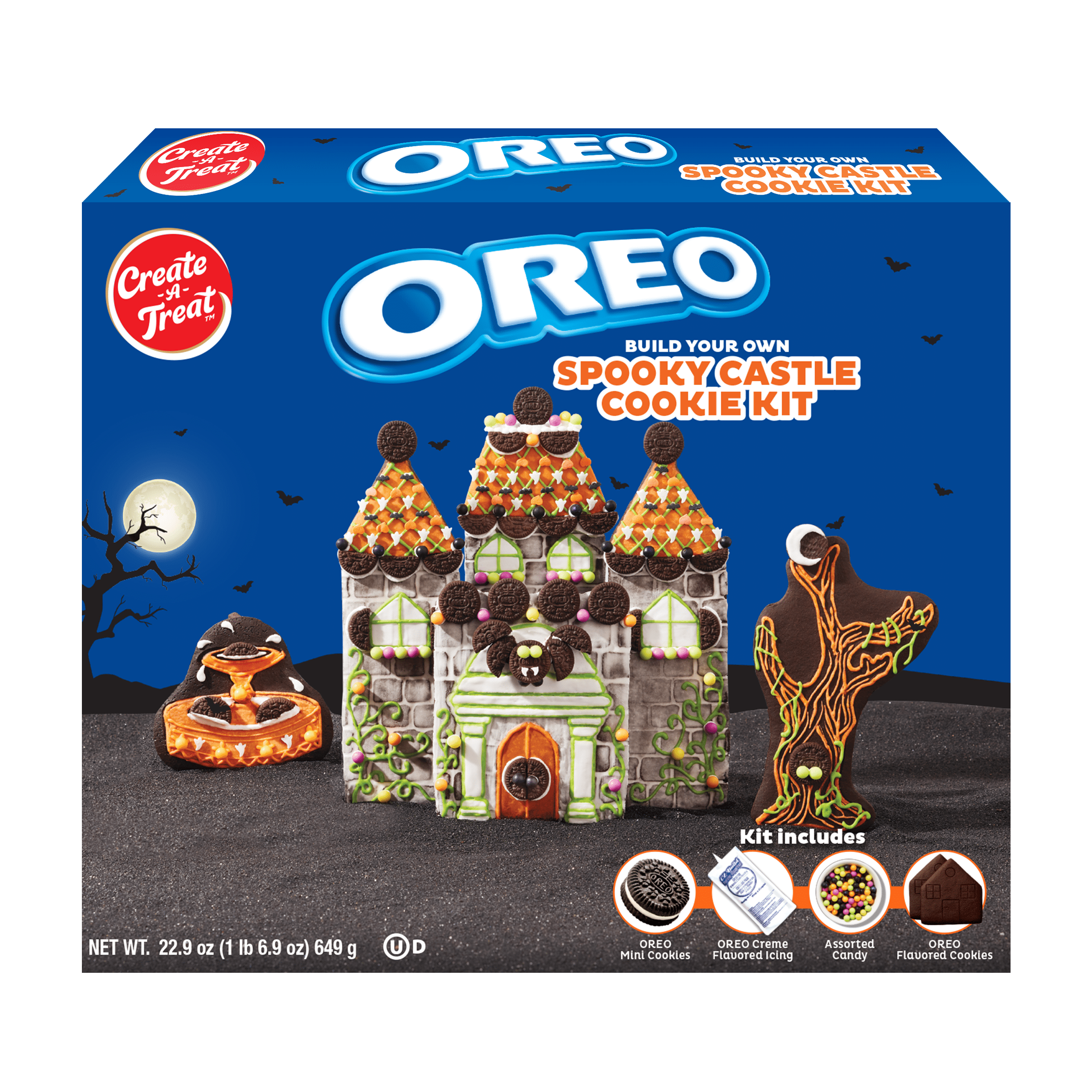 Create A Treat Halloween Cookie Kit Oreo Spooky Castle Kit Chocolate 229 Oz 1 Count 0006