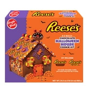 Create-A-Treat Reese's Chocolate Halloween Cookie House Kit, 24.4 oz, 1 Count, Baked, Shelf Stable, Regular Box