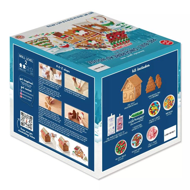 Create A Treat PreBuilt Gingerbread House Cookie Kit