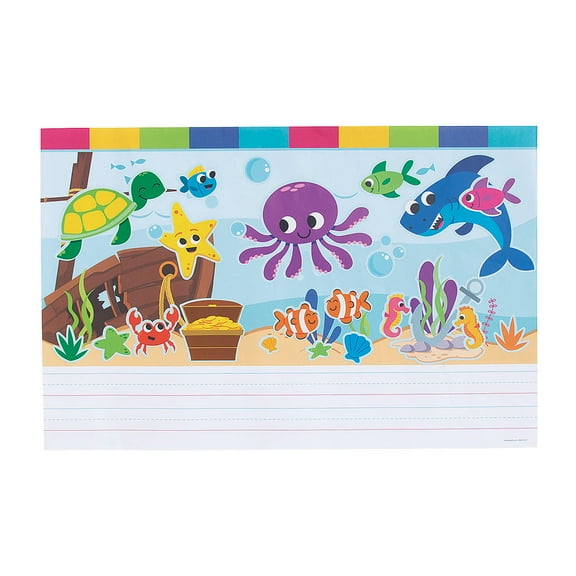 Create And Write Sticker Scene Sea Life - Stationery - 12 Pieces