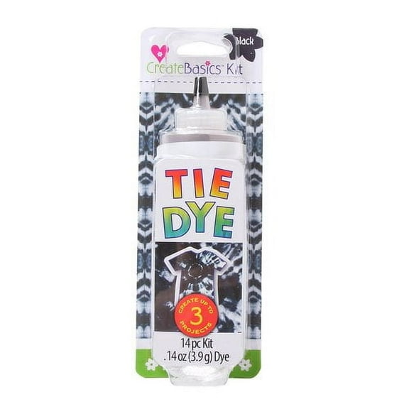 Create Basics 1 Color Tie Dye Kit, Black, Makes 4 fl oz