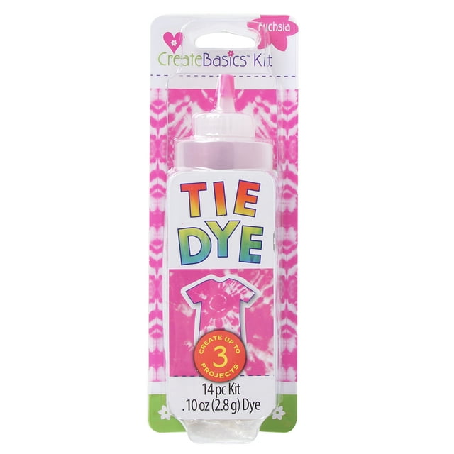 Create Basics 1 Color Tie Dye Kit Fuchsia, DIY Tie Dye