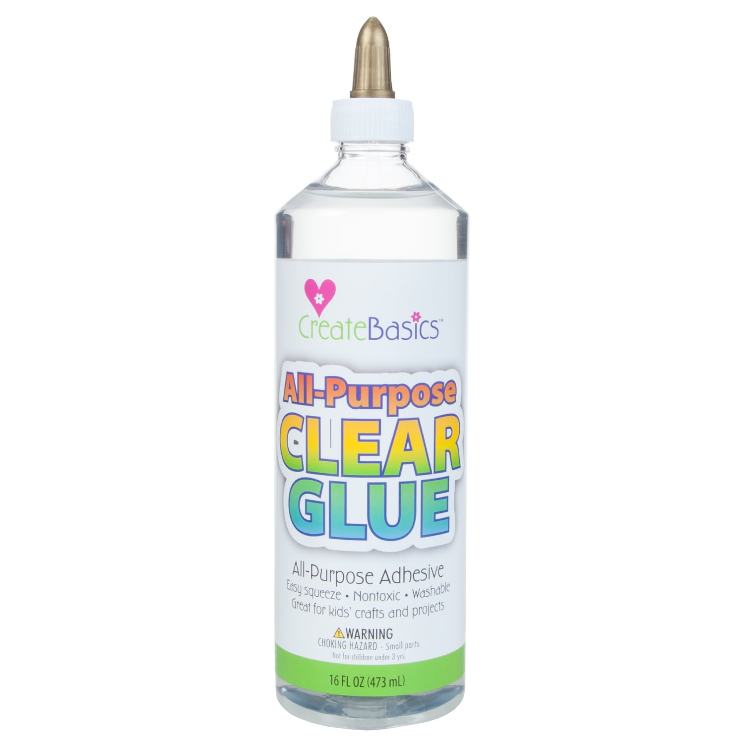 Create Basics All-Purpose Clear Glue 16 fl oz, Great For Kids Crafts and  Projects