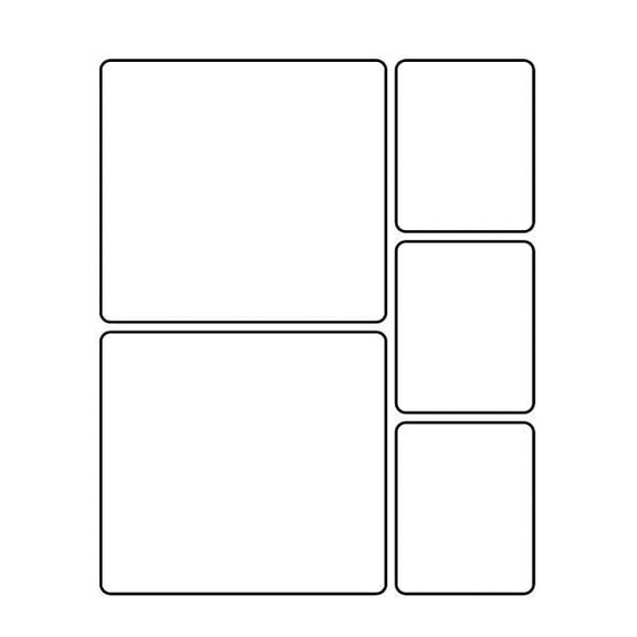 Create Your Own Comic Book - Rounded 100: Comic Strips Vol IV - Create Your Own Comic Book & Cover: Rounded Corners, 100 Pages, 8.5 x 11, Soft Cover (Paperback)