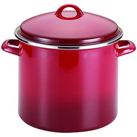 Create Delicious Stock Pot/Stockpot with Lid - 12 Quart, Red