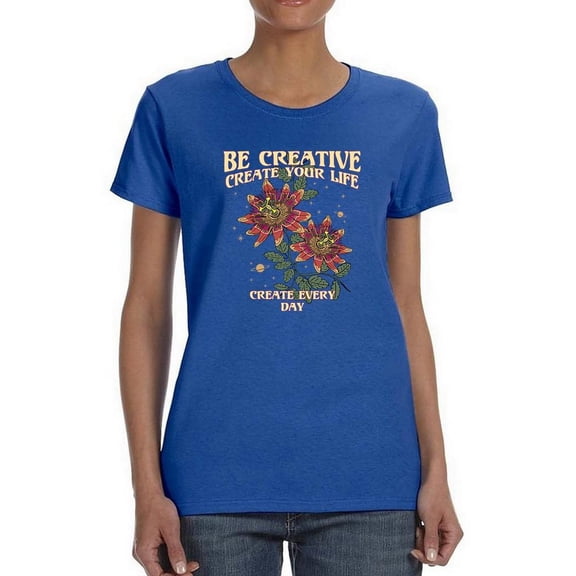 Create Every Day Shaped T-Shirt Women -Image by Shutterstock, Female Small