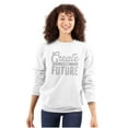 thumbnail image 1 of Create Future Inspiration Cute Gym Women Crewneck Sweatshirt Brisco Brands L, 1 of 6