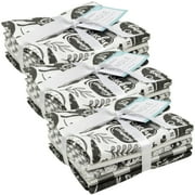 Create It 18" x 21" Cotton Modern Farmhouse Precut Sewing & Craft Fabric Bundle, White 15 Piece