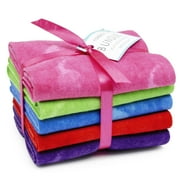 Create It 18x21 100% Cotton Flannel Textured Precut Sewing & Craft Fabric Bundle, Multicolor 5 Piece