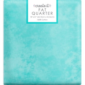 Create It 18"x21" 100% Cotton Textured Precut Sewing & Craft Fabric, Aqua 1 Piece