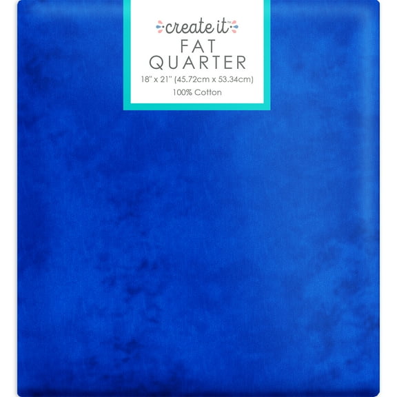 Create It 18"x21" 100% Cotton Textured Precut Sewing & Craft Fabric, Blue 1 Piece