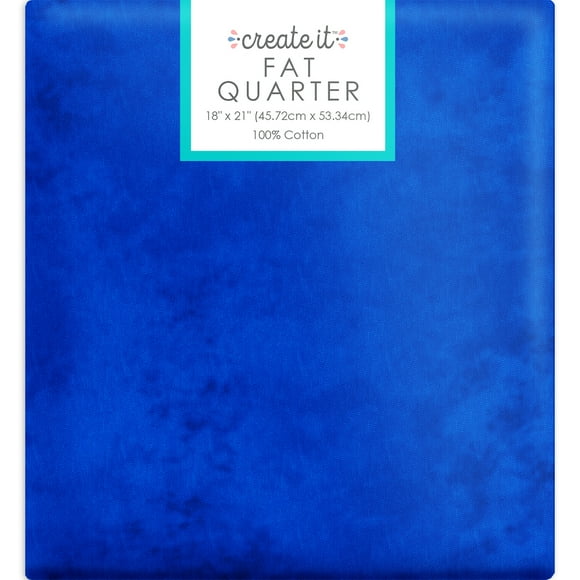 Create It 18"x21" 100% Cotton Textured Precut Sewing & Craft Fabric, Blue 1 Piece