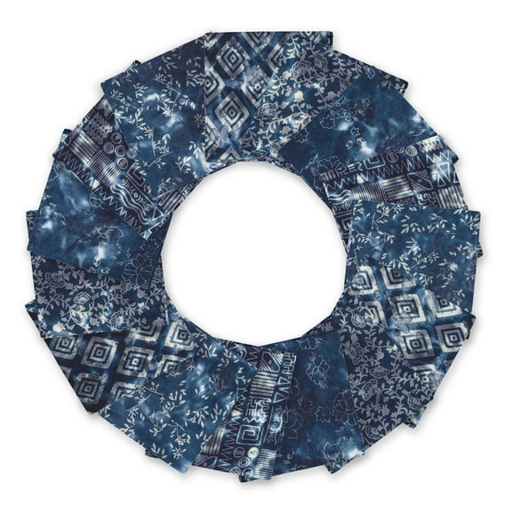 Create It 18"x21" Cotton Batik  Precut Sewing & Craft Fabric Bundle, Multicolor 15 Piece