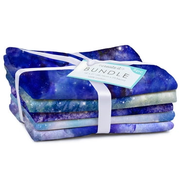Create It 18"x21" Cotton Celestial Precut Sewing & Craft Fabric Bundle, Multicolor 5 Piece
