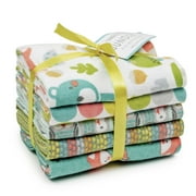 Create It 18"x21" Cotton Flannel Woodsie Pals Precut Sewing & Craft Fabric Bundle, Multicolor 5 Piece