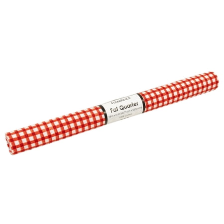 Create It 18"x21" Cotton Hen Check Precut Sewing & Craft Fabric, Red 1 Piece