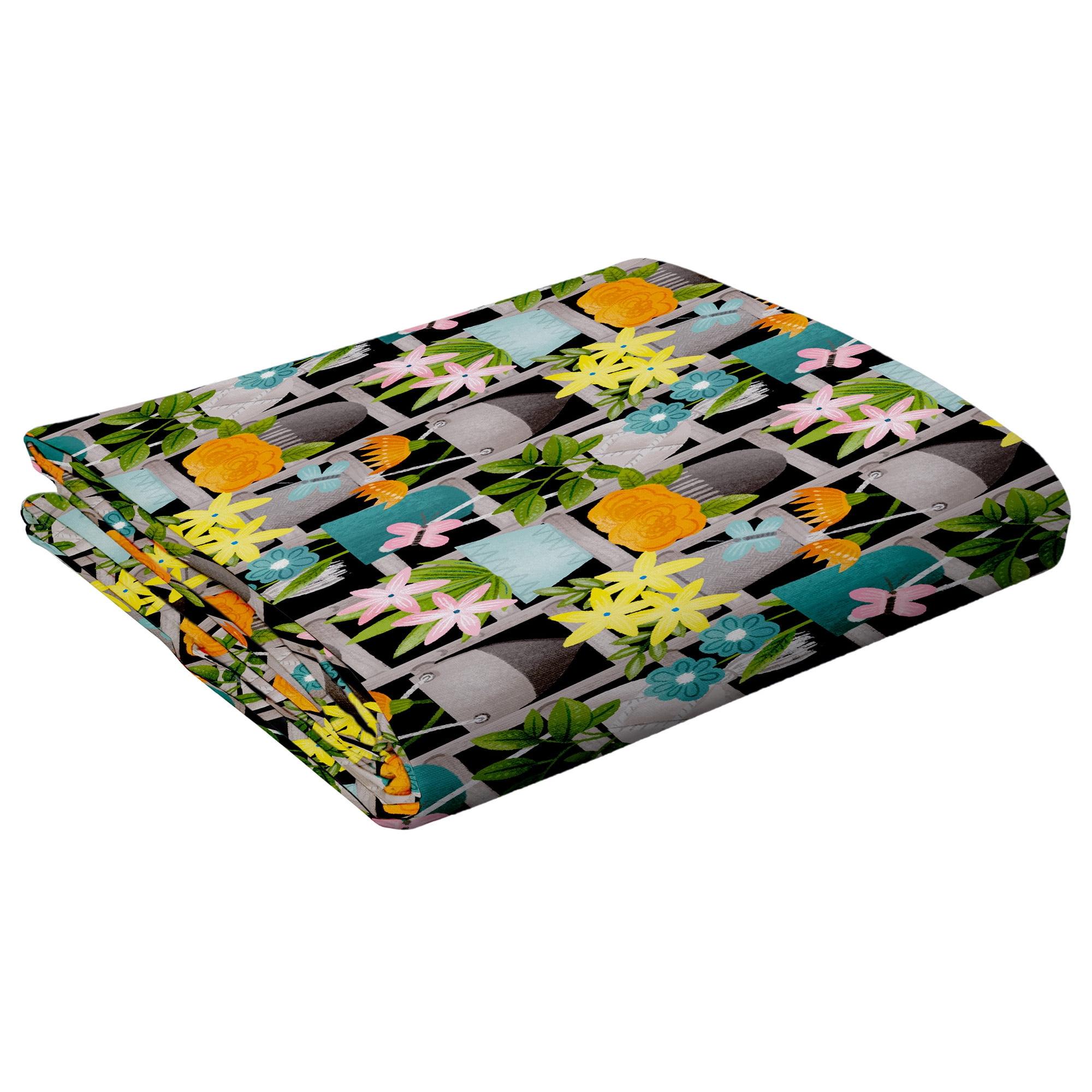 Create It 2 yard Cotton Garden Tools Precut Sewing & Craft Fabric, Green 1 Piece