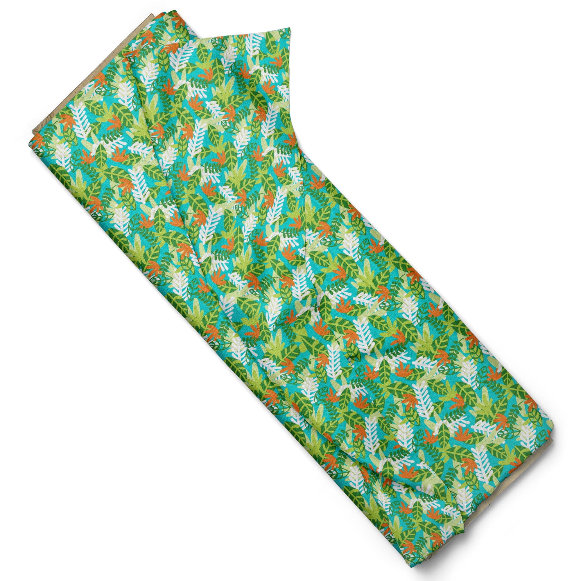 Create It 44" 100% Cotton Foliage Sewing & Craft Fabric 8 Yard Bolt, Turquoise