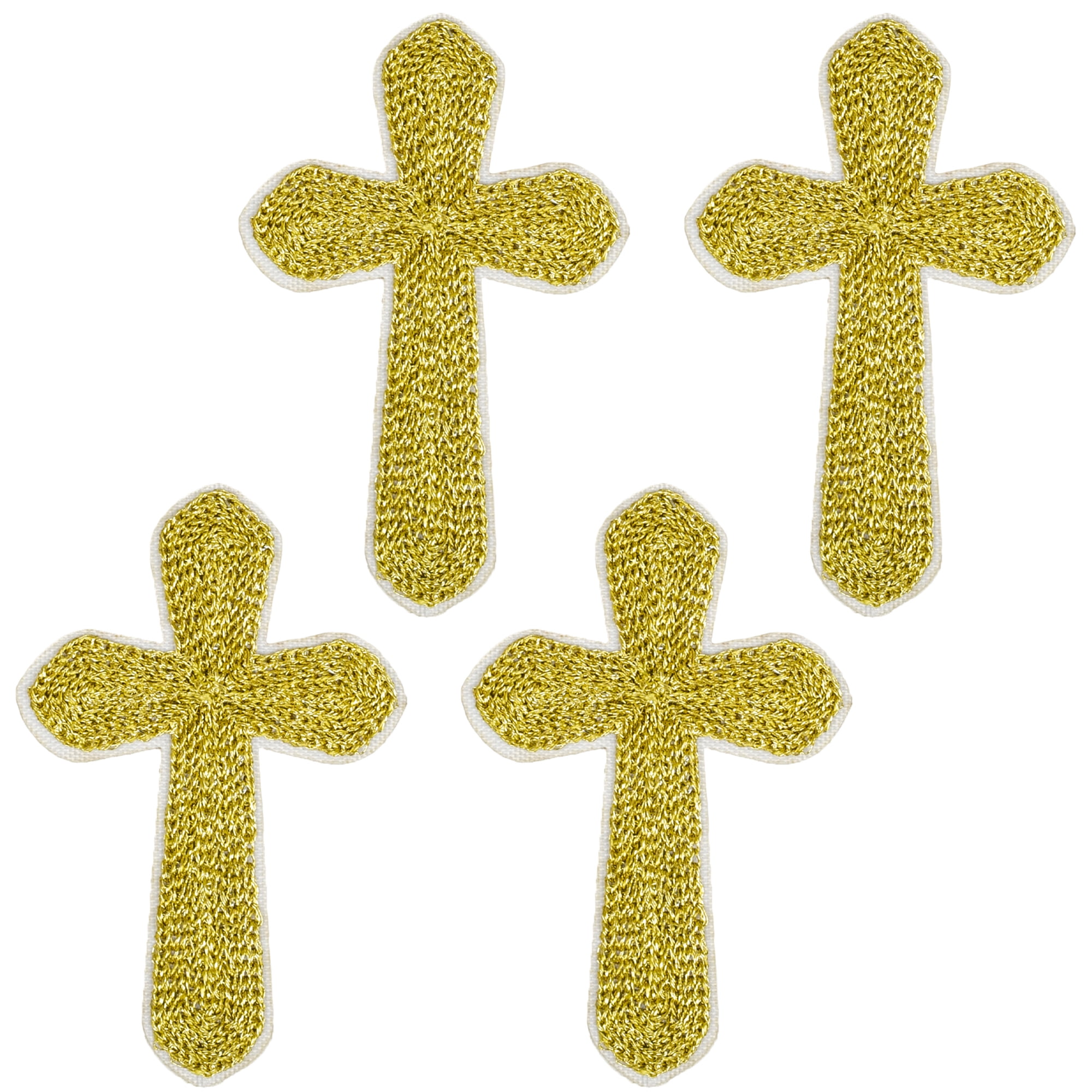 Cross Appliques w/ Iron On Backing